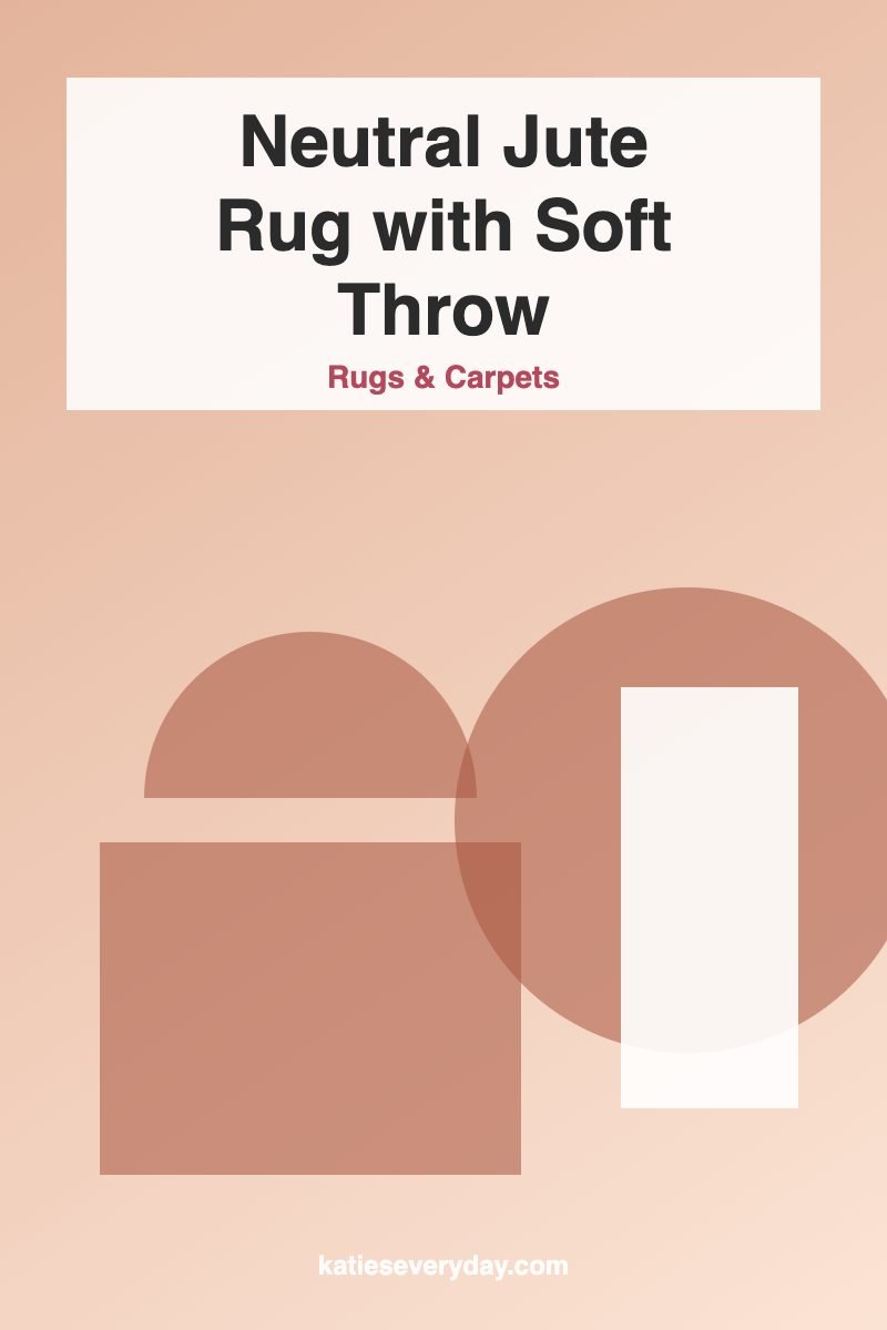 Neutral Jute Rug with Soft Throw - Rugs & Carpets idea